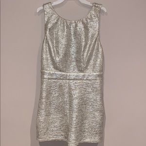 Silver Metallic Romper